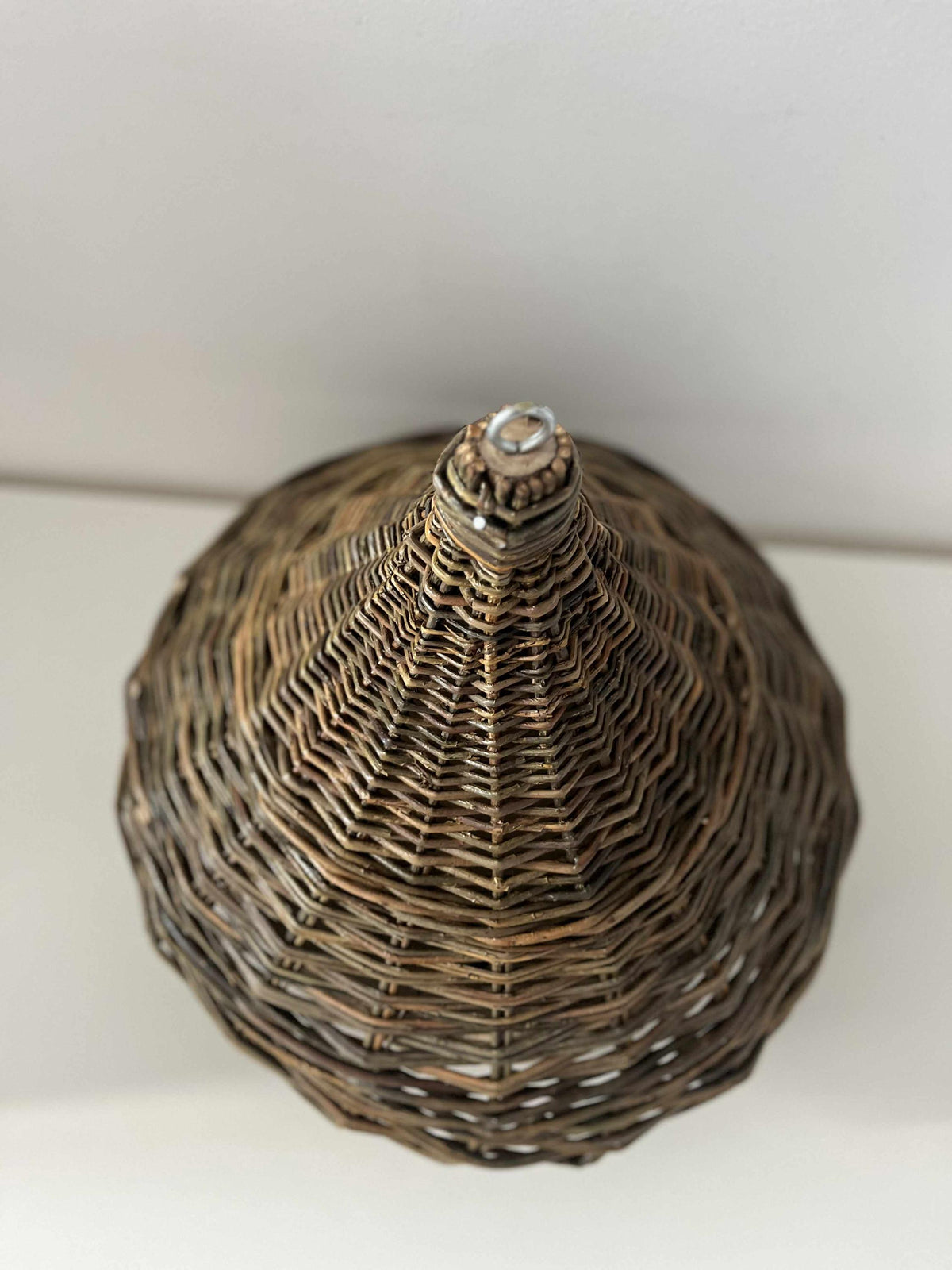 NaturelyWoven Handwoven Willow Wicker Hanging Bird Feeder Rustic Garden Decor