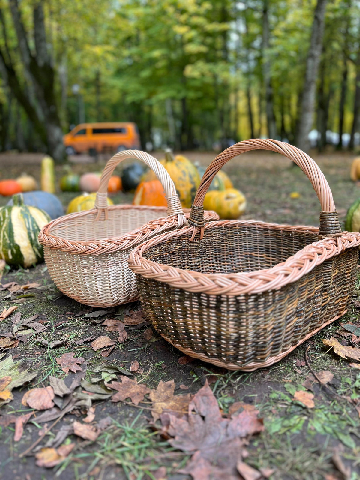 Handmade Rectangular Willow Storage Basket Rustic Handwoven Wicker Organizer