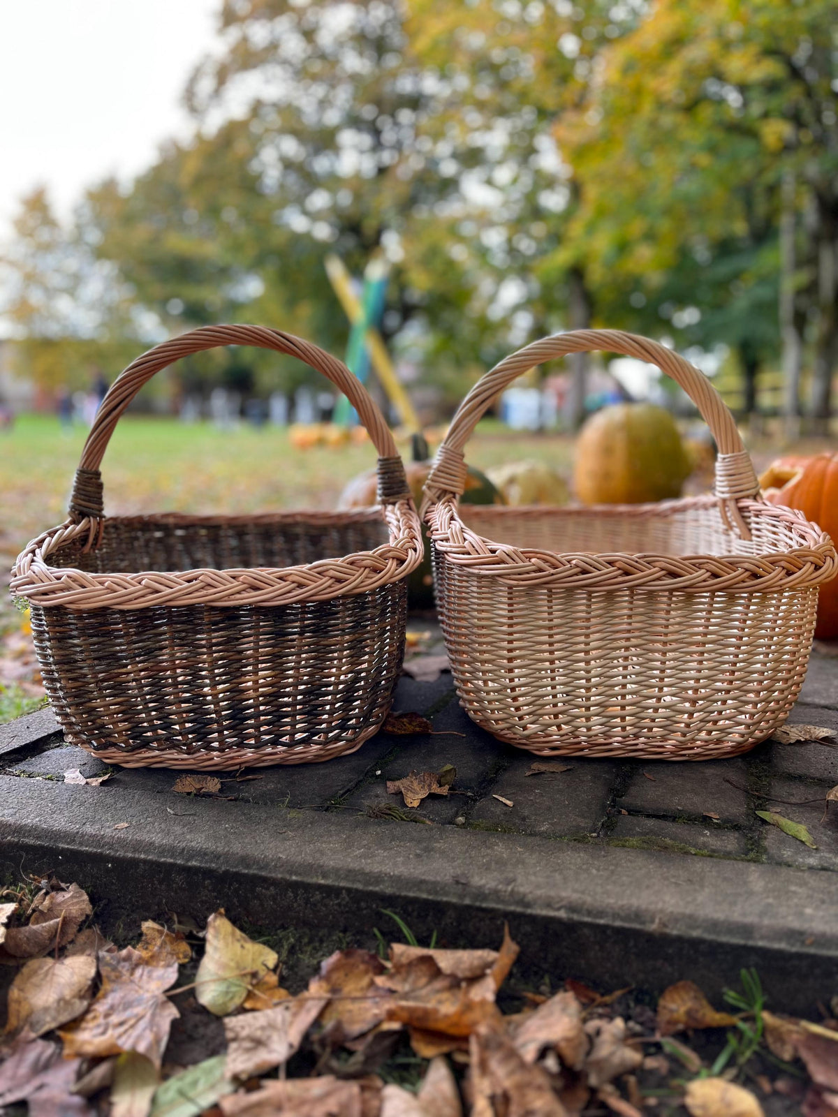 Handmade Rectangular Willow Storage Basket Rustic Handwoven Wicker Organizer