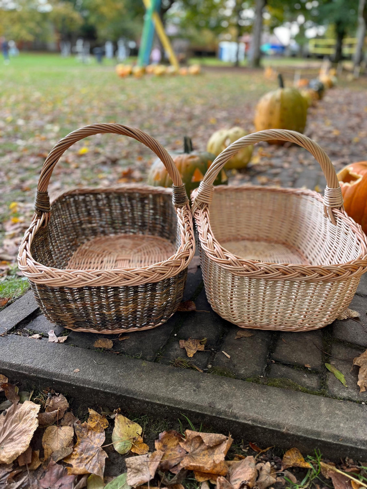 Handmade Rectangular Willow Storage Basket Rustic Handwoven Wicker Organizer